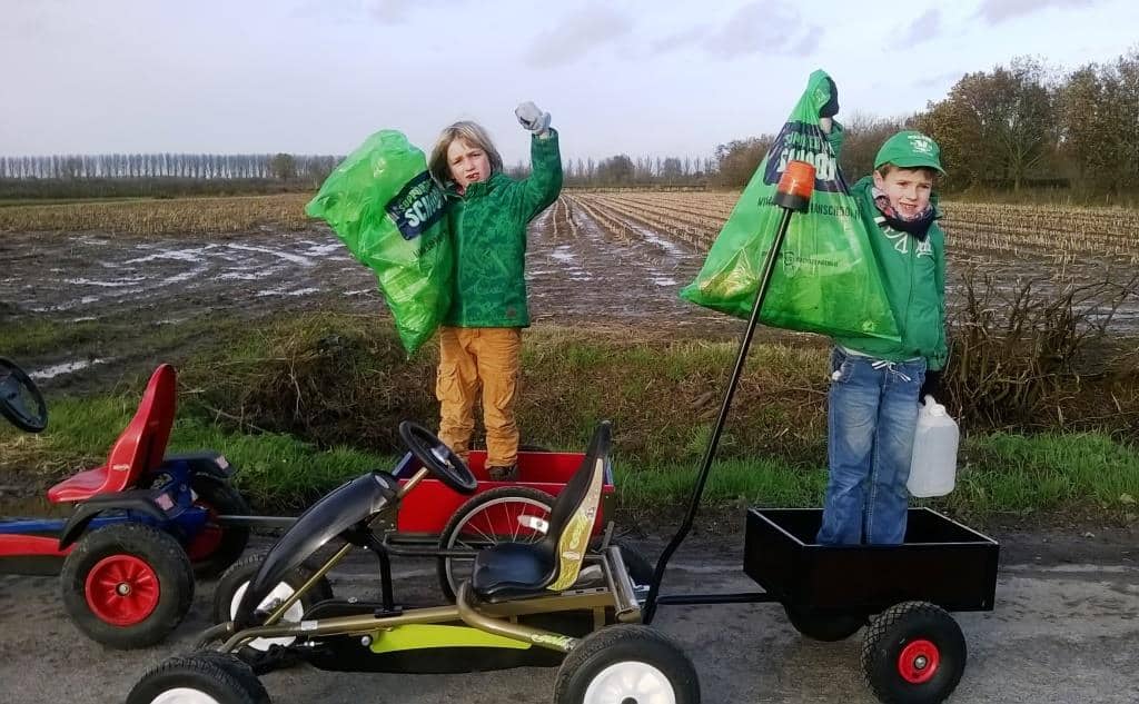Zwerfvuilactie klein